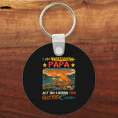 Porte-clés Camping papa définition beaucoup plus cool fête de (Recto)