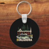 Porte-clés Camping pêche en Oklahoma - Nature Oklahoma Fish (Recto)