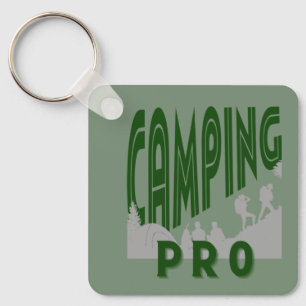 Porte-clés Camping pro pour les campeurs pro ou les pros de W