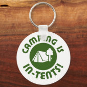 Porte-clés Camping sous tentes (Recto)