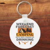 Porte-clés Camping Venin Weekend Camping 100% Chance of Drink (Recto)