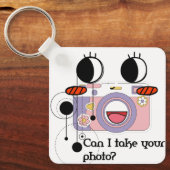 Porte-clés Can I take your photo? Camera art (Recto)