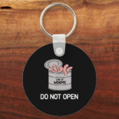 Porte-clés Can Of Worms Do Not Open, Funny, Jokes, Sarcastic (Recto)
