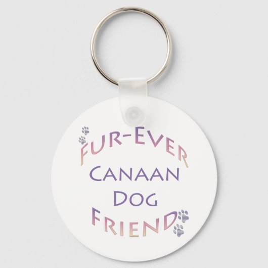 Porte-clés Canaan Dog Furever (Recto)