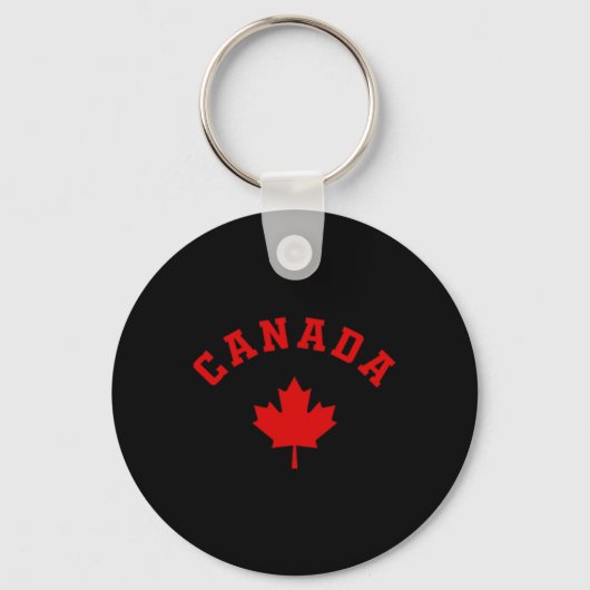 Porte-clés Canada Drapeau canadien Logo Feuille d'érable Rand (Recto)