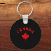 Porte-clés Canada Drapeau canadien Logo Feuille d'érable Rand (Recto)