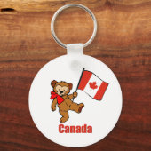 Porte-clés Canada Teddy Bear Porte - clé (Recto)