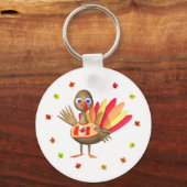 Porte-clés Canadian Thanksgiving Baby Turkey (Recto)
