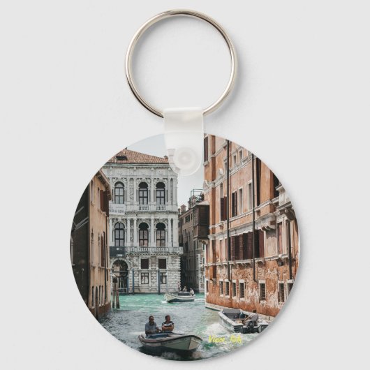 Porte-clés Canal de bateau de Venise (Recto)