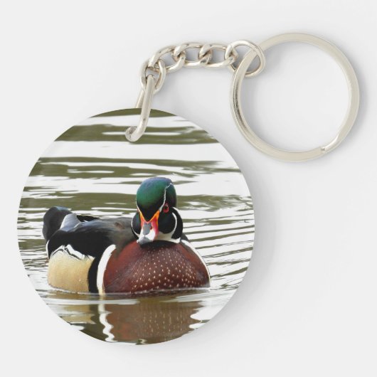 Porte-clés Canard à bois avec attitude (Dos)