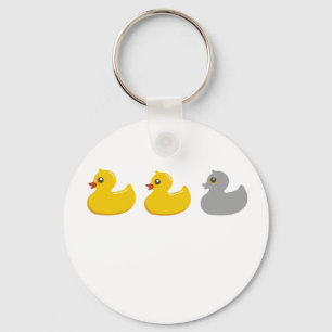 Porte-clés Canard, canard, T-shirts gris .png de canard