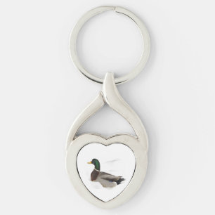 Porte-clés Canard dans la neige