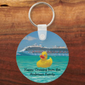 Porte-clés Canard de croisière personnalisable (Verso)