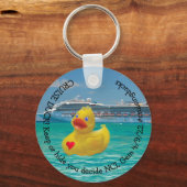 Porte-clés Canard de croisière personnalisable (Recto)