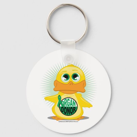 Porte-clés Canard donneur d'organes (Recto)