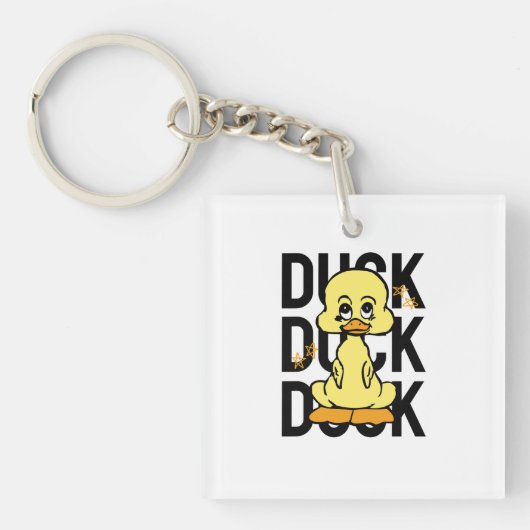 Porte-clés Canard drôle  (Devant)