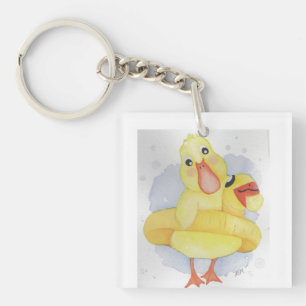 Porte-clés Canard en caoutchouc