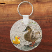 Porte-clés Canard en caoutchouc et canard mère (Recto)