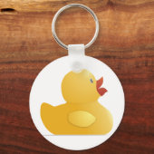 Porte-clés Canard en caoutchouc jaune (Recto)