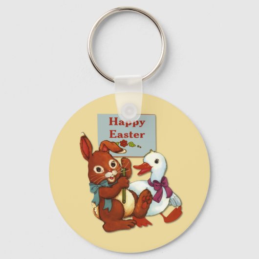 Porte-clés Canard et lapin Pâques (Recto)