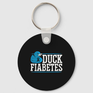 Porte-clés Canard Fiabète Diabète Mois de sensibilisation Ins