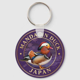 Porte-clés 🦆 Canard mandarin faune japonaise