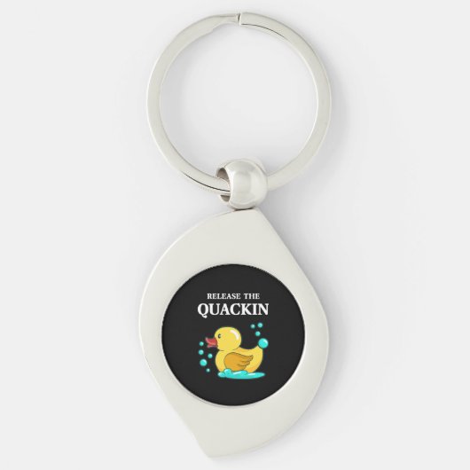 Porte-clés Canard - Relâchez Le Quackin (Devant)