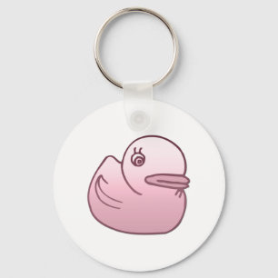 Porte-clés Canard rose