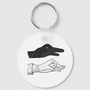 Porte-clés Canard Silhouette main