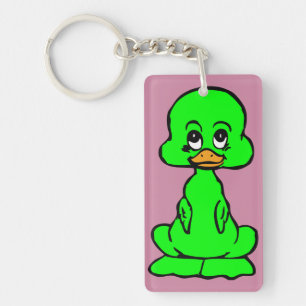 Porte-clés Canard vert