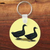 Porte-clés Canards : Cayugas noirs (Recto)