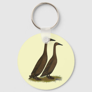 Porte-clés Canards coureurs de chocolat