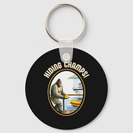 Porte-clés Canards de croisière et champions de Bigfoot caché (Recto)