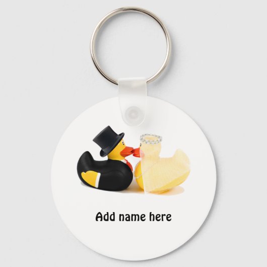 Porte-clés Canards de mariage 2 (Recto)