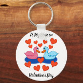 Porte-clés Canards en Porte - clé amoureux (Recto)