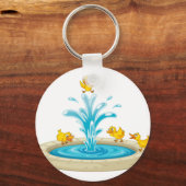Porte-clés Canards et fontaine (Recto)