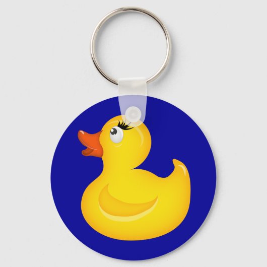 Porte-clés Canards jaunes en caoutchouc (Recto)