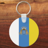 Porte-clés Canaries Drapeau de haute qualité (Recto)