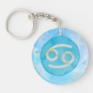 Porte-clés Cancer Astrologie Zodiac Porte - clé - Coeur et Lu