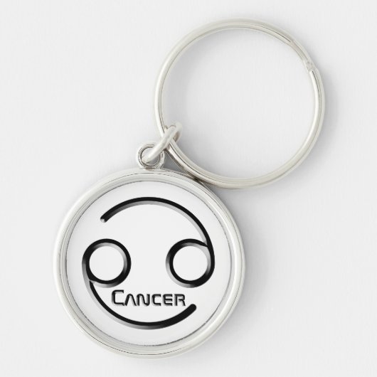Porte-clés CANCER, Conception abstraite du signe zodiaque, (Devant)