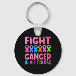 Porte-clés Cancer Dans Toutes Les Couleurs Ribbon Conscience