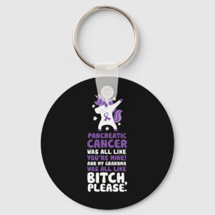 Porte-clés Cancer du pancréas Ma grand-mère S'il vous plaît C