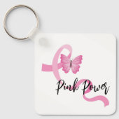 Porte-clés Cancer du sein Porte - clé de ruban rose (Recto)
