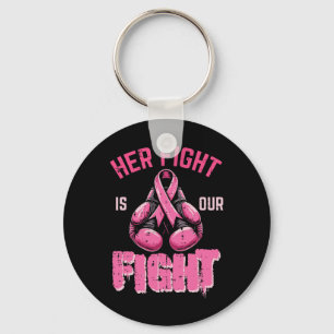 Porte-clés Cancer du sein Sa lutte Notre lutte Aware Boxing W