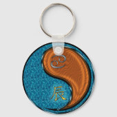 Porte-clés Cancer et dragon de bois (Verso)