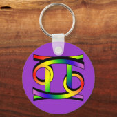 Porte-clés Cancer et Gemini GLBT (Recto)