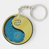 Porte-clés Cancer et lapin métallique (Dos)