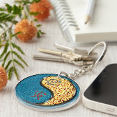 Porte-clés Cancer et tigre de feu (Devant Droit)