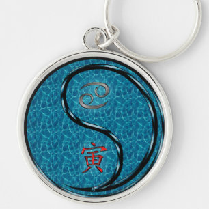 Porte-clés Cancer et tigre d'eau