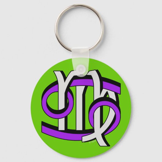 Porte-clés Cancer et virus PGy (Recto)